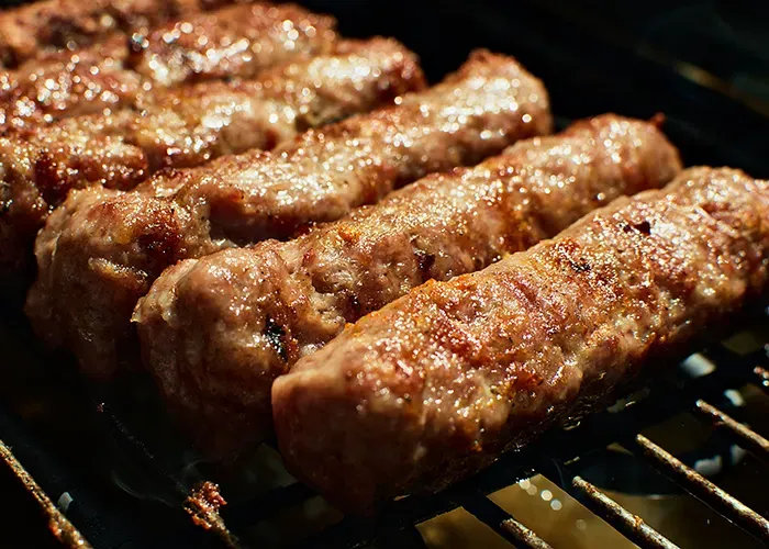 cevapcici on grill